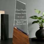 Mortgage Broker Of The Year 2025 wooden base