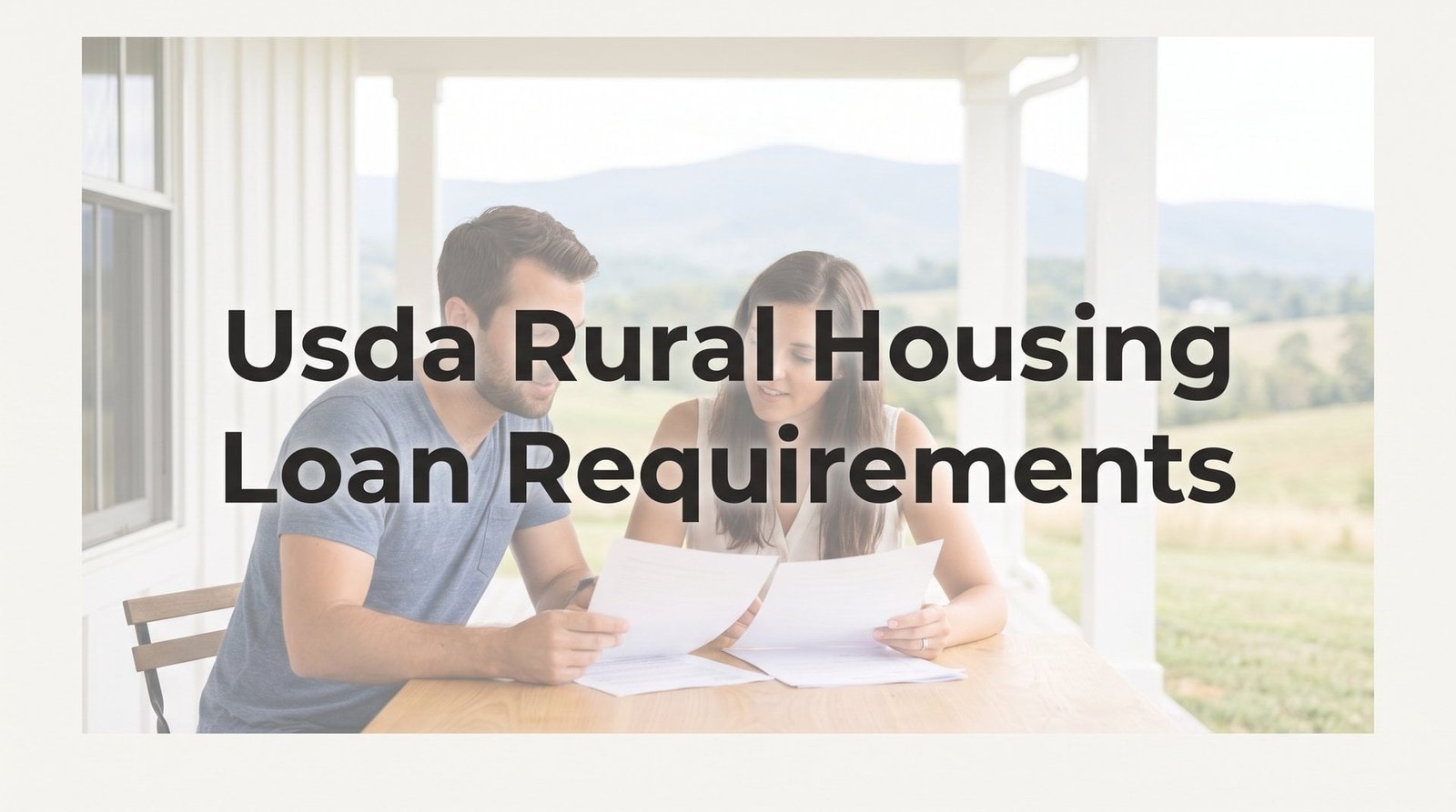 USDA Rural Housing Loan Requirements in Virginia: The 2026 Complete Guide